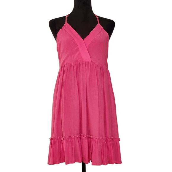 new in Dresses & Skirts - NEW IN Lattice Detail Pink Sundress, Size Large